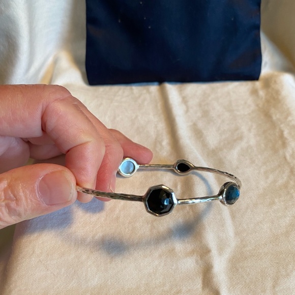 Authentic Ippolita five station sterling silver bangle. - Picture 4 of 6